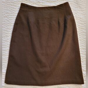 JG Hook Brown Wool Skirt Size 4P